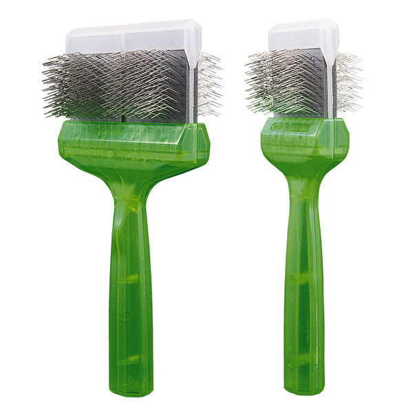 ActiVet Pro Soft Green in 9 cm and 4.5 cm side by side, translucent green handle with steel pins