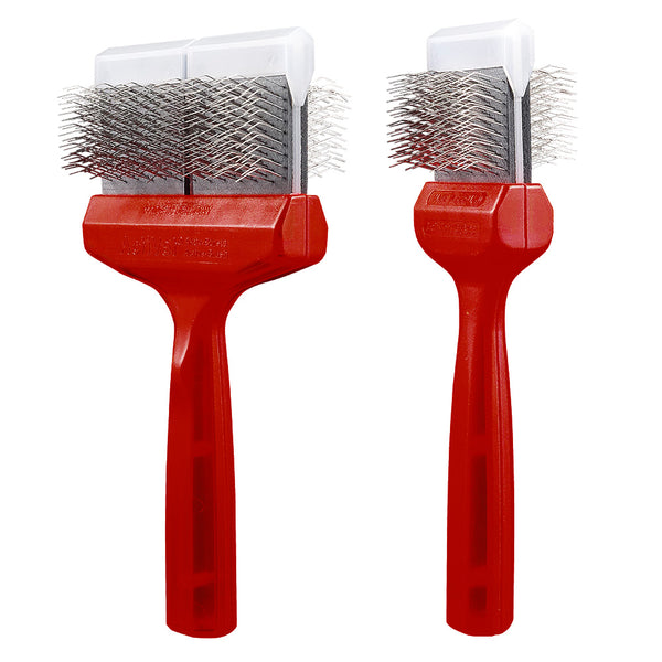 ActiVet Pro Red Zapper (MatZapper) in 9 cm and 4.5 cm side by side, red handle with steel pins
